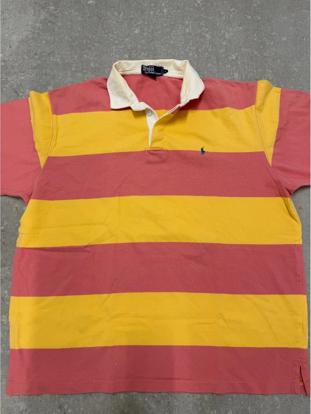 Polo Ralph Lauren Block-Striped Rugby Polo Shirt